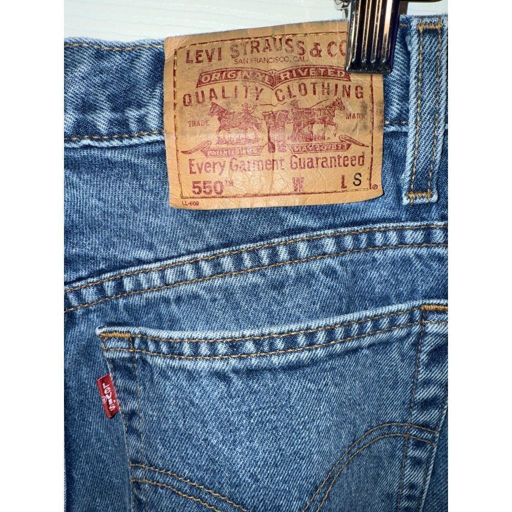 Levi’s Vintage 1999 550 Relaxed Fit Tapered Leg Mom Jeans Size 9 Jr Short - Picture 6 of 9